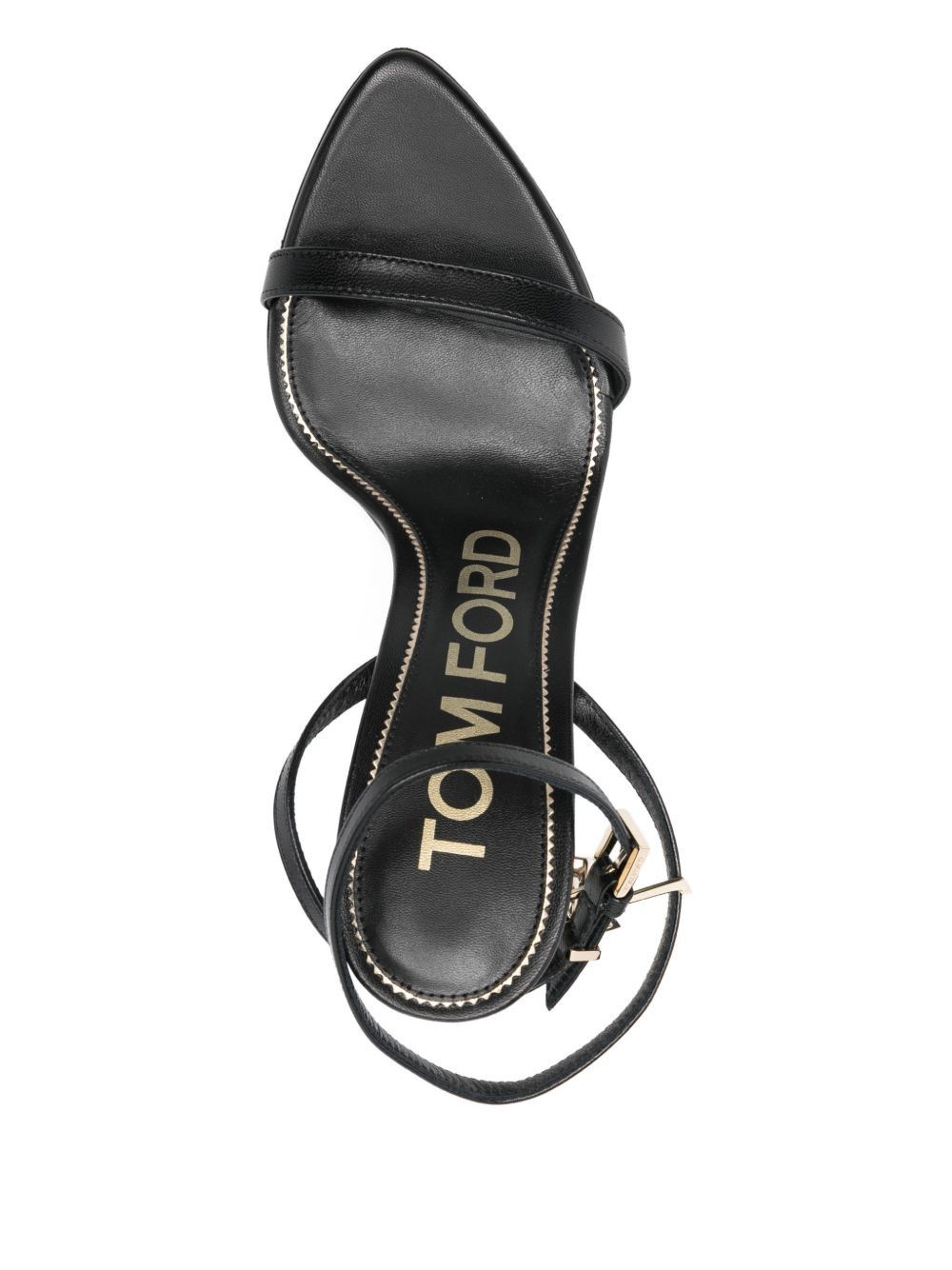 Tom Ford LEATHER HEEL SANDALS Size US 7 / IT 37 - 3 Thumbnail