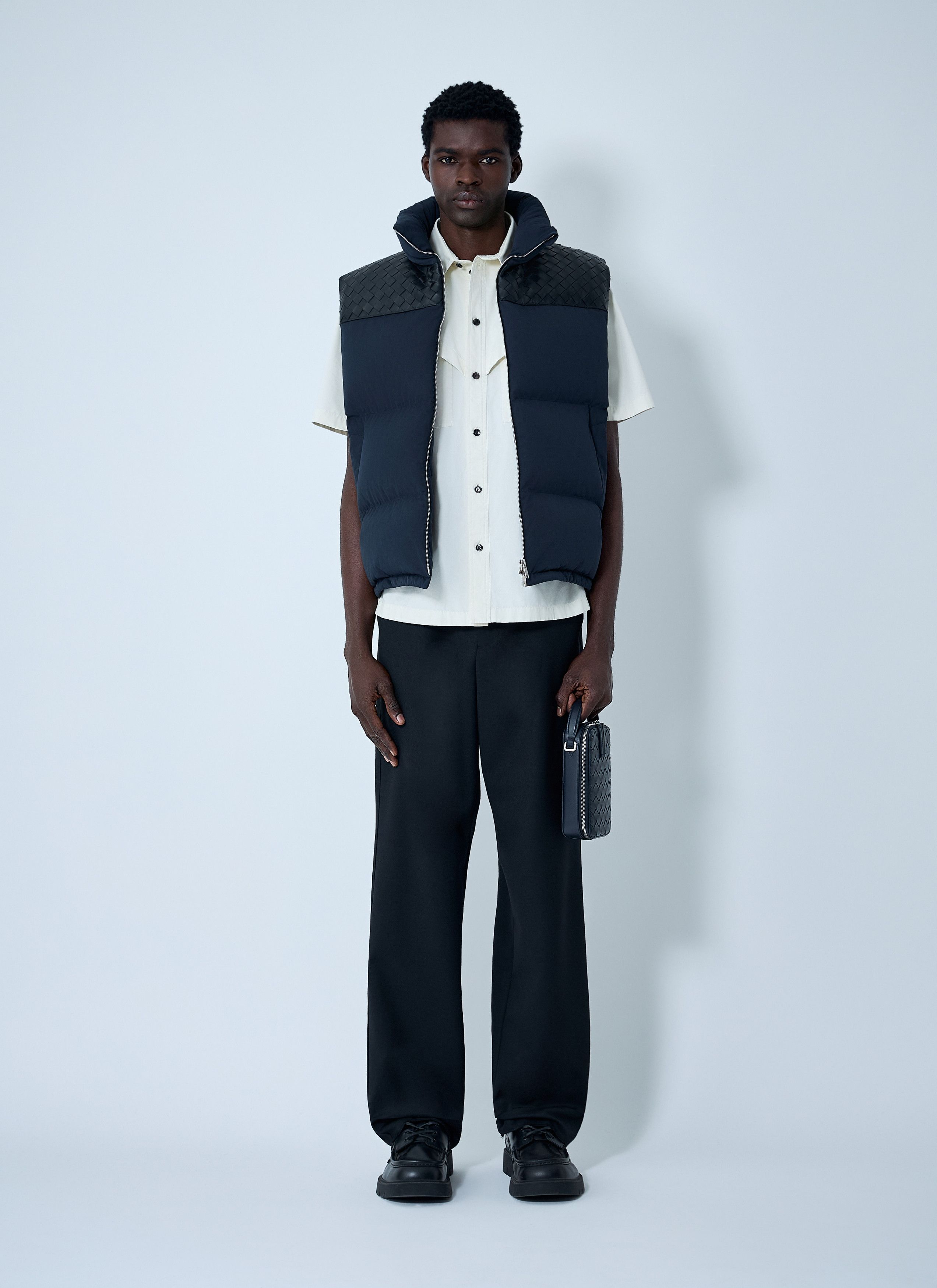 Bottega Veneta Tech Nylon Puffer Gilet Size US XL / EU 56 / 4 - 2 Thumbnail