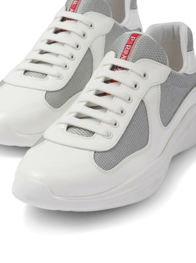 Prada PRADA AMERICA`S CUP PATENT LEATHER AND BIKE FABRIC SNEAKERS Size US 7 / EU 40 - 5 Thumbnail