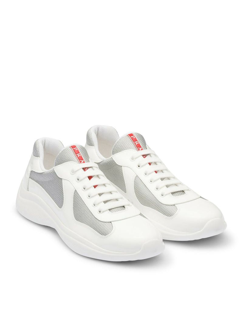 Prada PRADA AMERICA`S CUP PATENT LEATHER AND BIKE FABRIC SNEAKERS Size US 7 / EU 40 - 2 Thumbnail