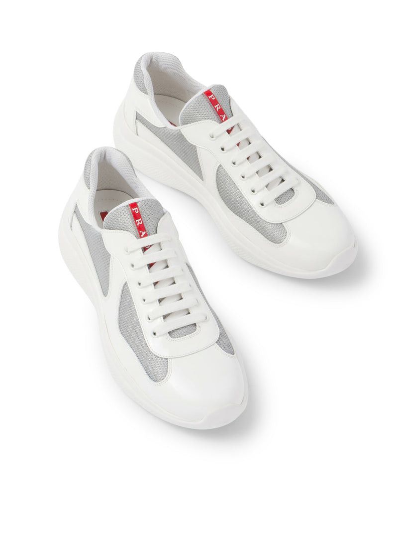 Prada PRADA AMERICA`S CUP PATENT LEATHER AND BIKE FABRIC SNEAKERS Size US 7 / EU 40 - 4 Thumbnail