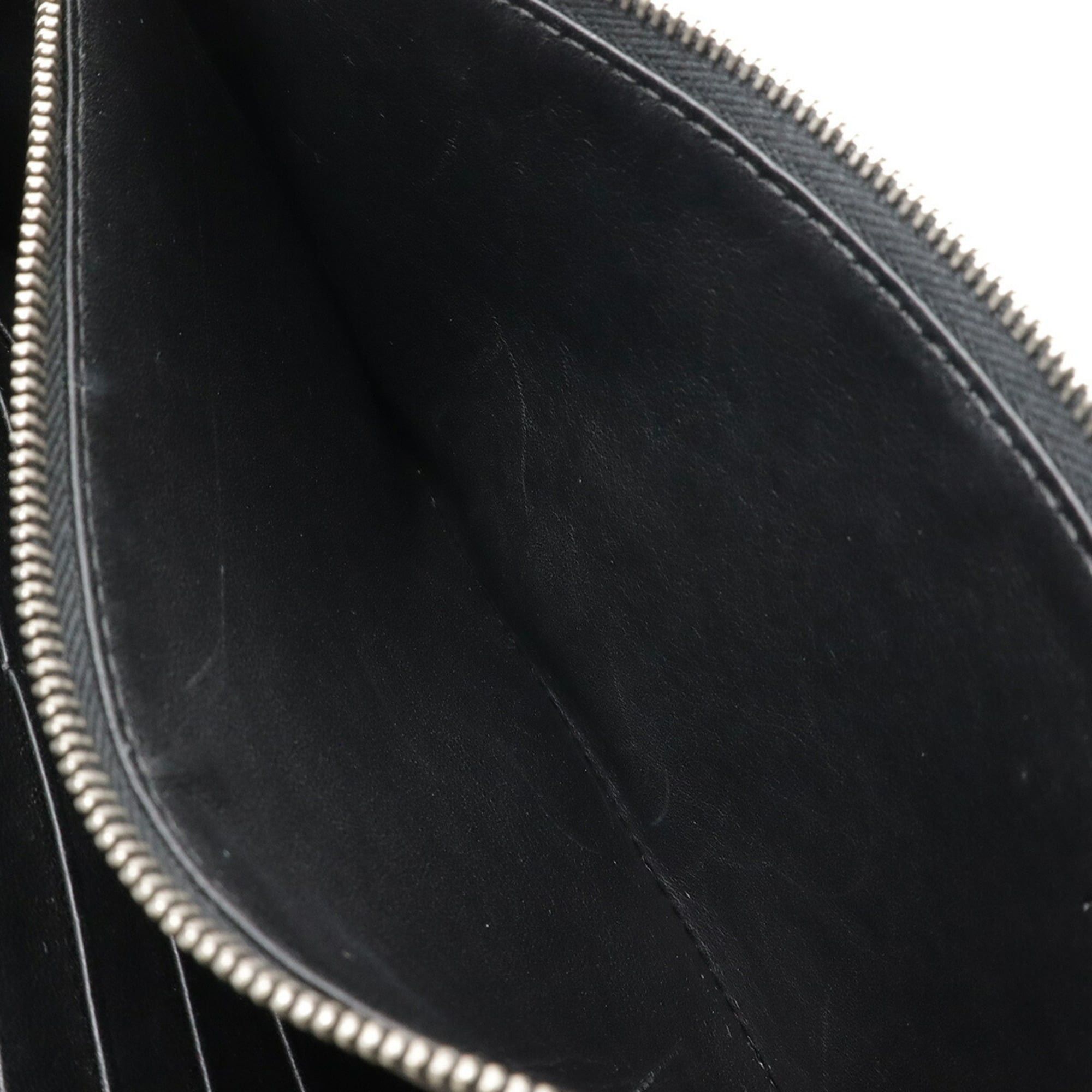 Celine CELINE Pocket Large Flap Chain Wallet Shoulder Bag Clutch Leather Black Red Ivory Size ONE SIZE - 8 Thumbnail