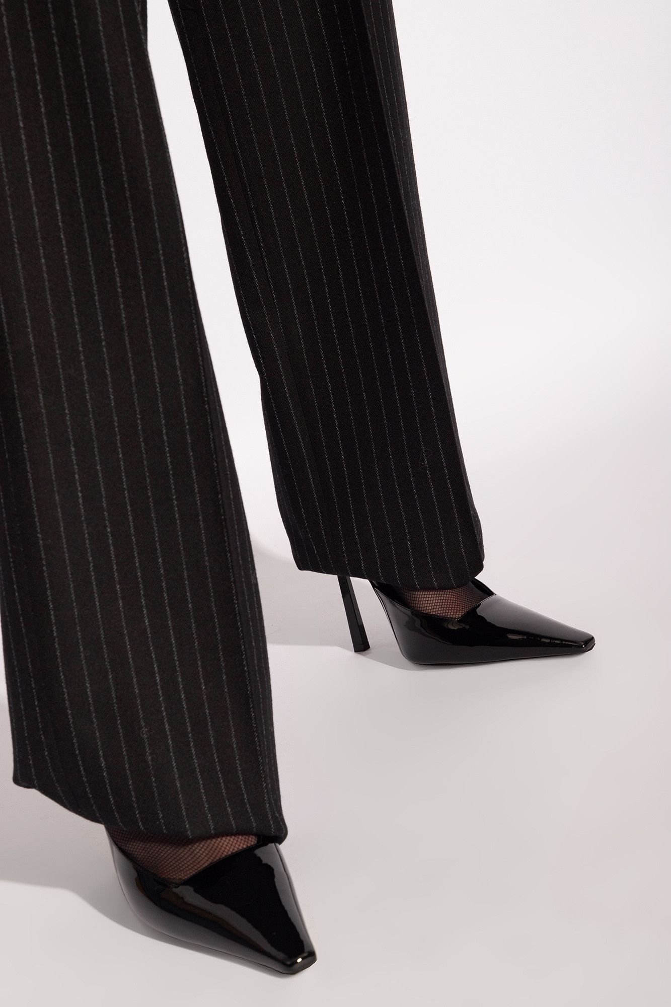 Saint Laurent Paris Saint Laurent Anouk Ankle Strap Patent Leather Pump in Black Size US 8 / IT 38 - 2 Thumbnail