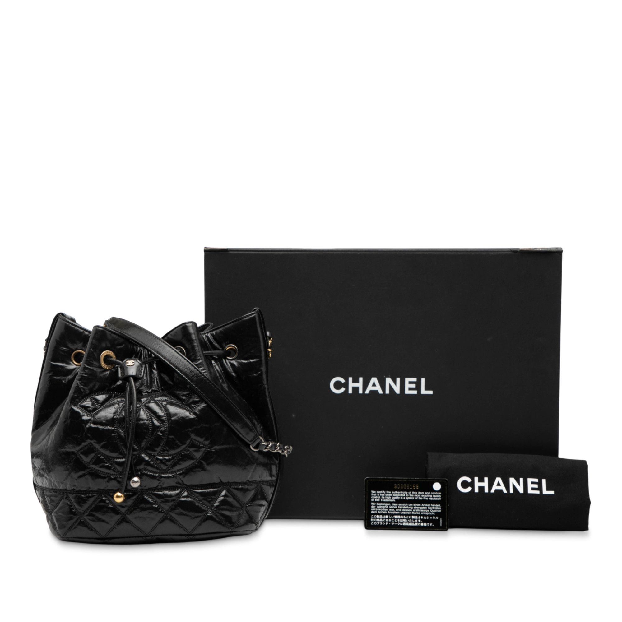 Chanel Chanel Shiny Aged Calfskin CC Chain Drawstring Bucket Bag Size ONE SIZE - 8 Thumbnail