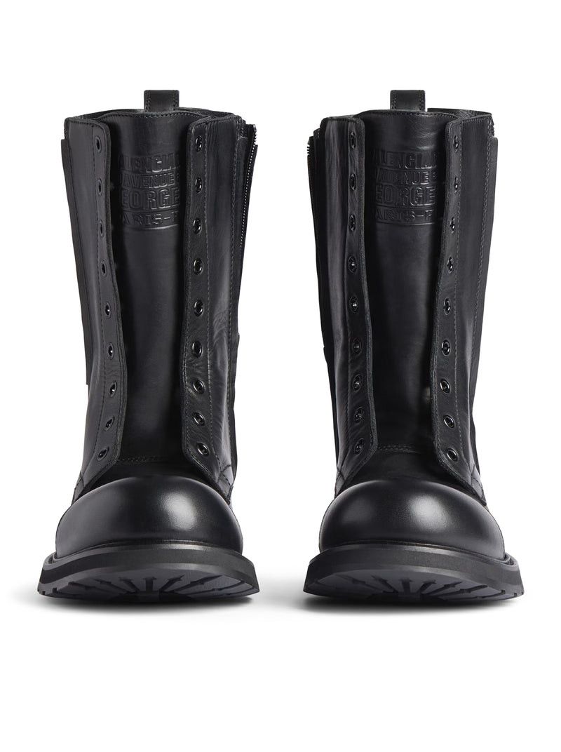 Balenciaga LACE-UP BOOT IN SOFT CALF LEATHER Size US 7 / EU 40 - 6 Thumbnail