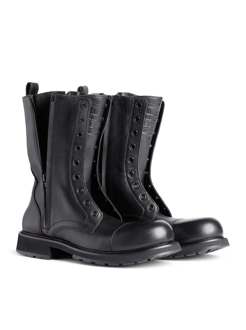 Balenciaga LACE-UP BOOT IN SOFT CALF LEATHER Size US 9 / EU 42 - 4 Thumbnail
