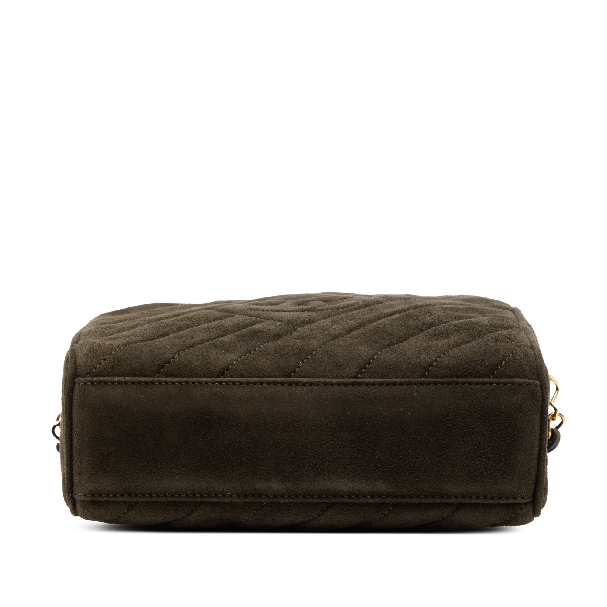 Chanel Chanel CC Diagonal Quilted Suede Tassel Diamond Camera Bag Size ONE SIZE - 3 Thumbnail