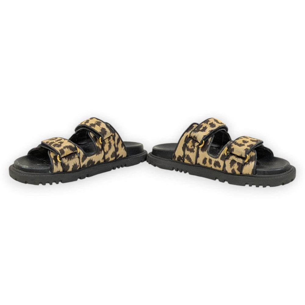 Dior Dior Christian Dior DIORACT Leopard Slide Sandals Leather Shoes DUTY FREE for USA Size ONE SIZE - 5 Thumbnail