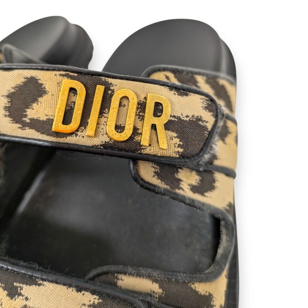 Dior Dior Christian Dior DIORACT Leopard Slide Sandals Leather Shoes DUTY FREE for USA Size ONE SIZE - 8 Thumbnail
