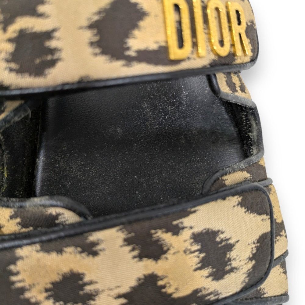 Dior Dior Christian Dior DIORACT Leopard Slide Sandals Leather Shoes DUTY FREE for USA Size ONE SIZE - 11 Thumbnail