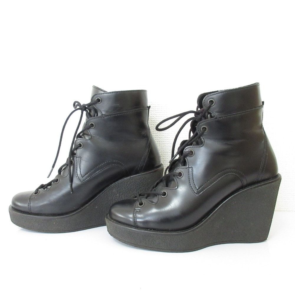 Other Other Pierre Hardy Leather Wedge Short Boots Leather Shoes DUTY FREE for USA Size ONE SIZE - 3 Thumbnail