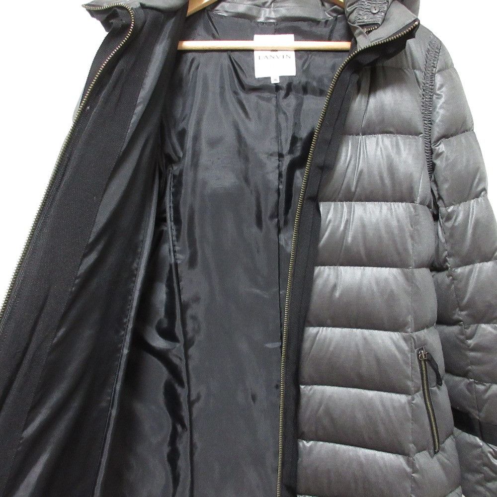 Lanvin Lanvin LANVIN en Bleu Hooded Down Coat Others Outerwear DUTY FREE for USA Size ONE SIZE - 3 Thumbnail