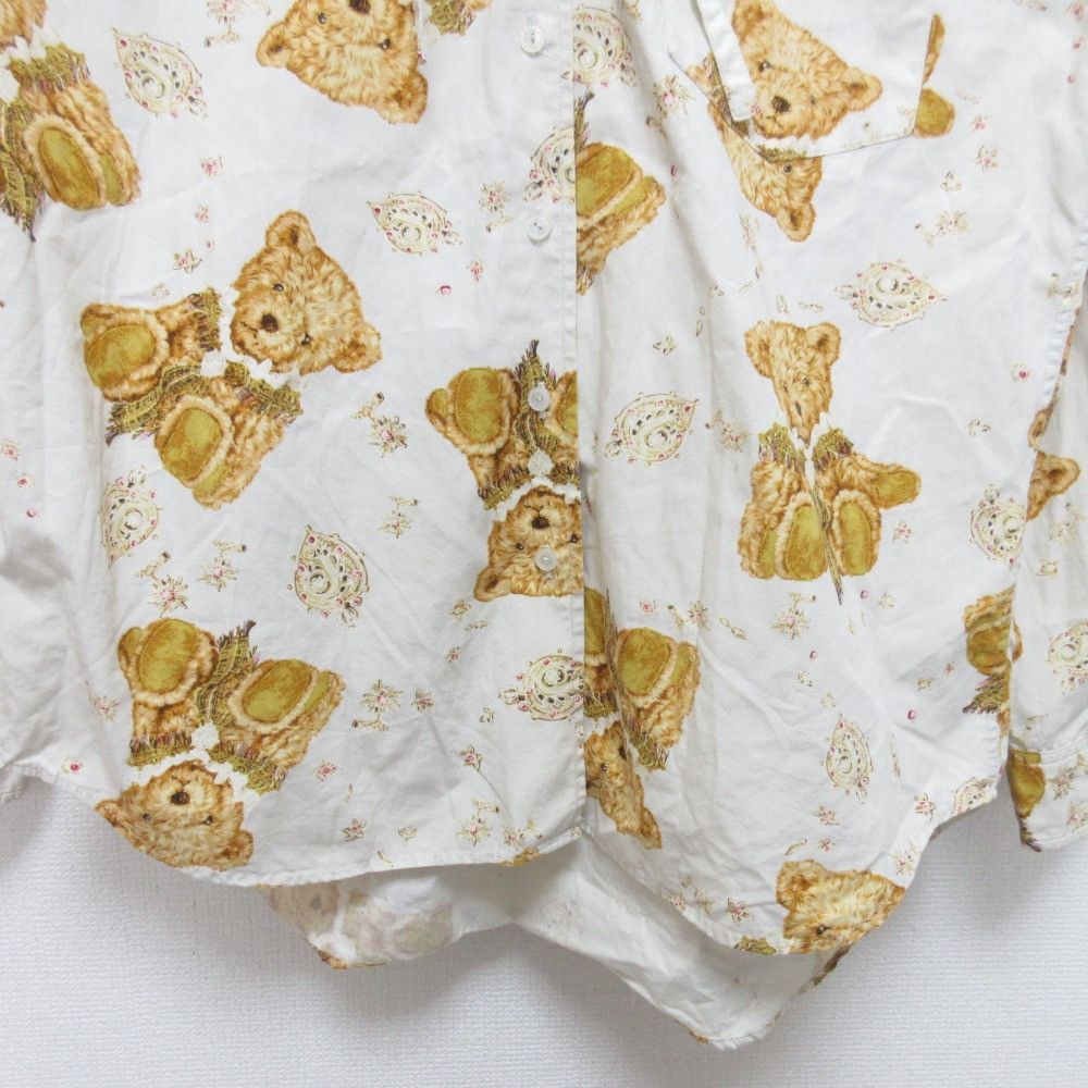 Other Other PINK HOUSE Teddy Bear Frill Hoodie Shirt Cotton Tops DUTY FREE for USA Size ONE SIZE - 6 Thumbnail