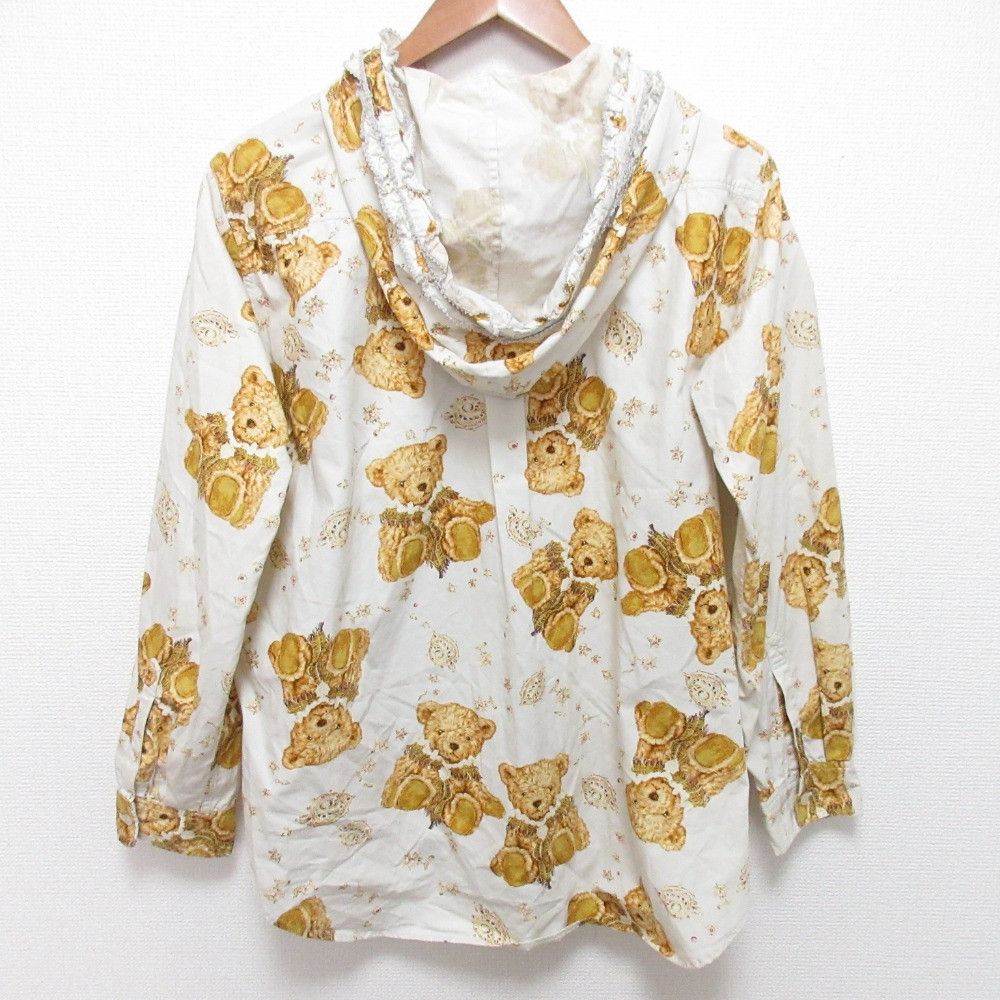 Other Other PINK HOUSE Teddy Bear Frill Hoodie Shirt Cotton Tops DUTY FREE for USA Size ONE SIZE - 2 Thumbnail