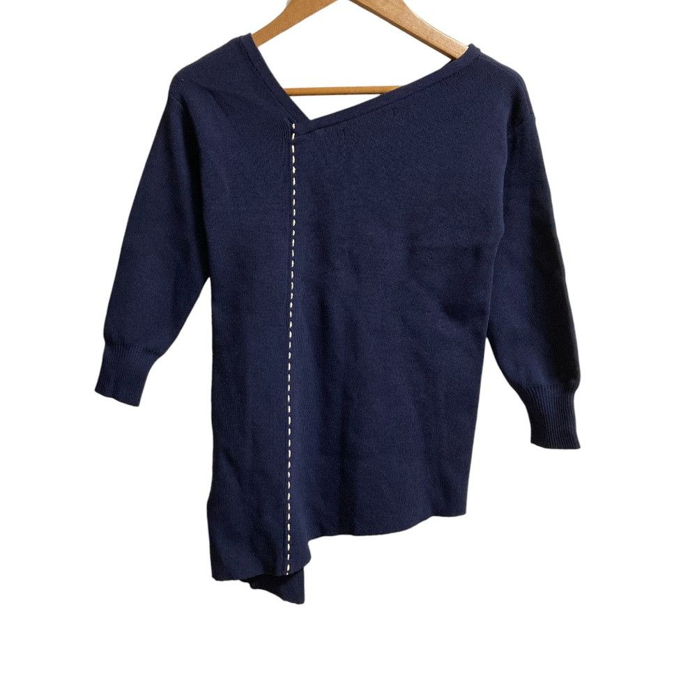 Other Other RUMCHE Asymmetry Rib Knit Sweater Others Tops DUTY FREE for USA Size ONE SIZE - 4 Thumbnail