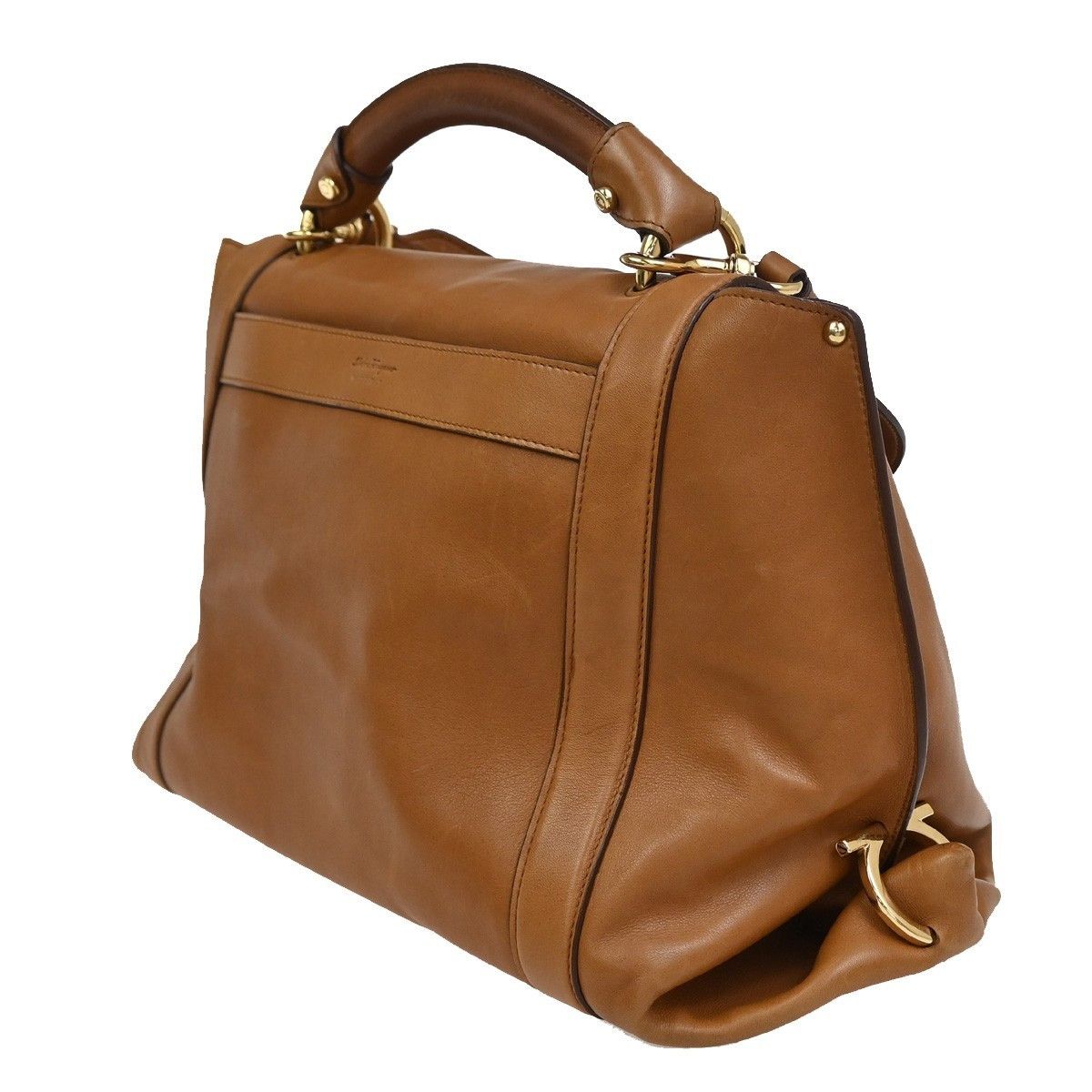 Salvatore Ferragamo Salvatore Ferragamo Suzanna Satchel Smooth Leather Size ONE SIZE - 4 Thumbnail