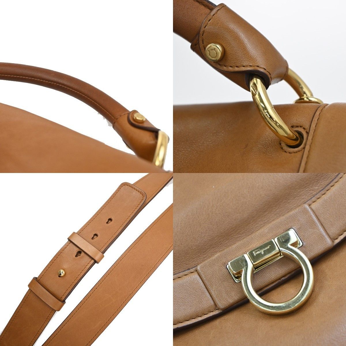 Salvatore Ferragamo Salvatore Ferragamo Suzanna Satchel Smooth Leather Size ONE SIZE - 17 Thumbnail