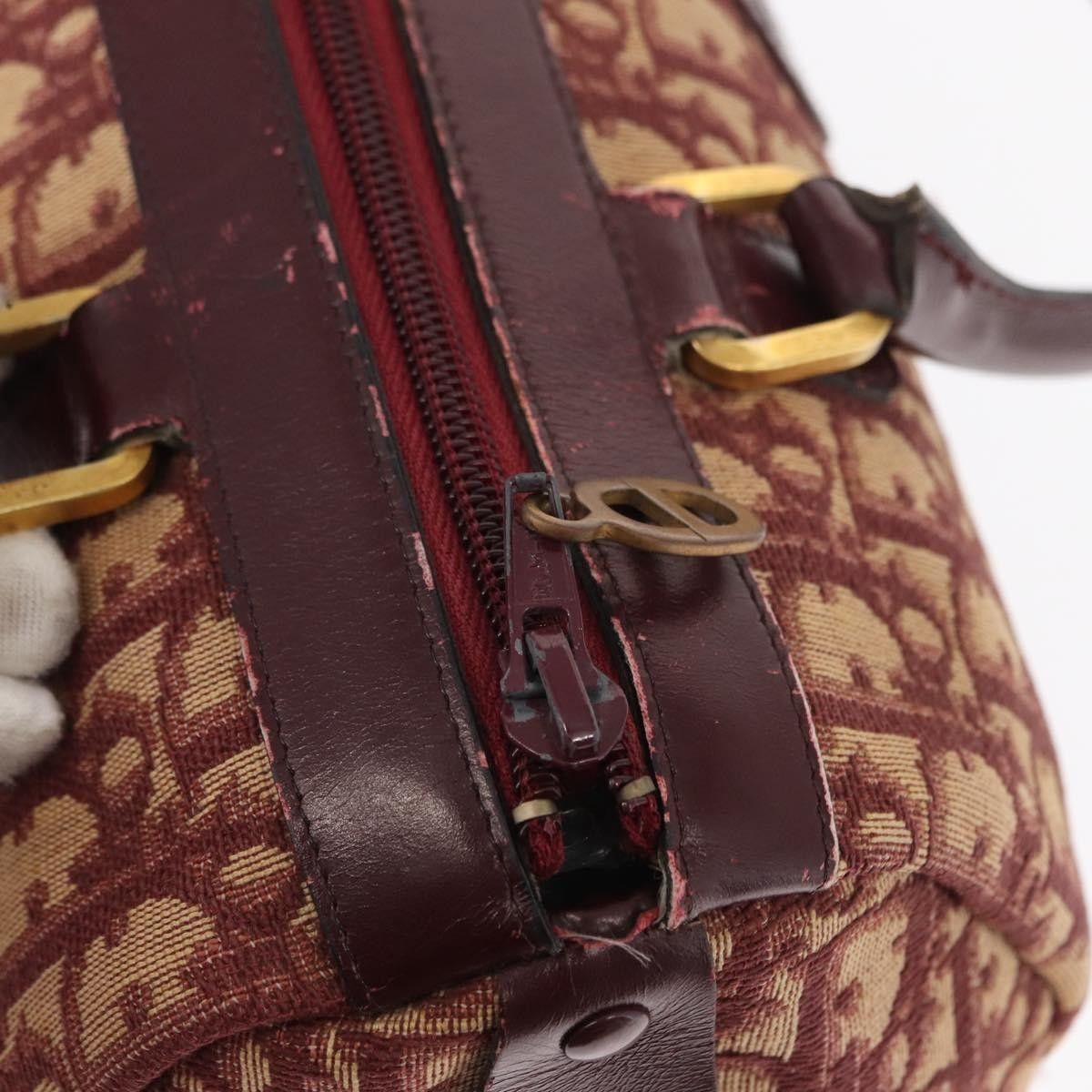 Dior Christian Dior Vintage Trotter Handbag Canvas Size ONE SIZE - 17 Thumbnail