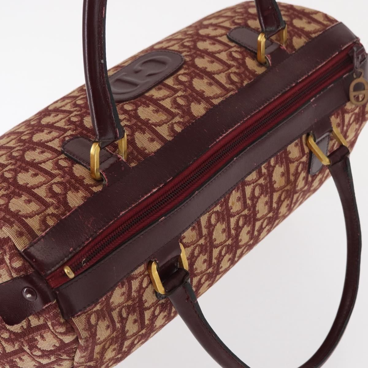 Dior Christian Dior Vintage Trotter Handbag Canvas Size ONE SIZE - 14 Thumbnail