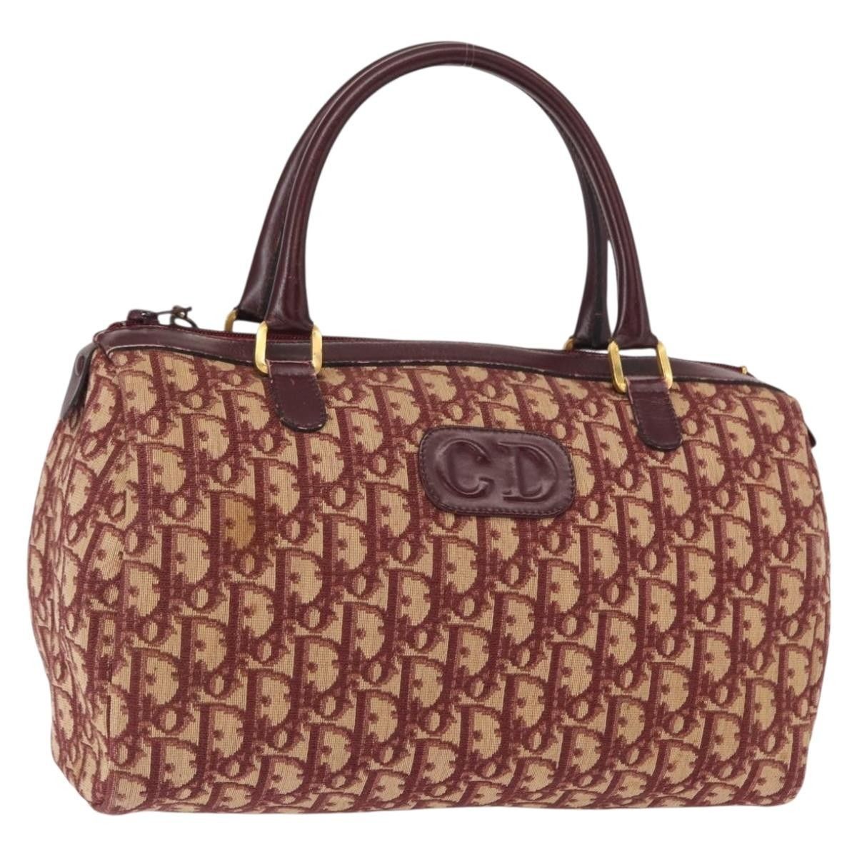 Dior Christian Dior Vintage Trotter Handbag Canvas Size ONE SIZE - 18 Thumbnail