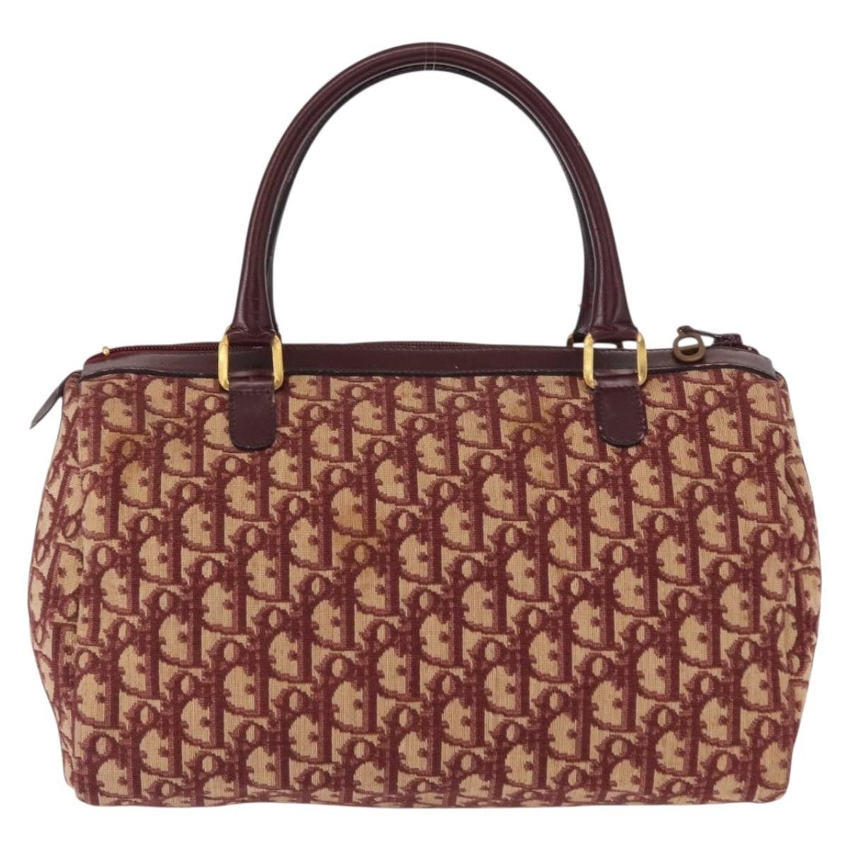 Dior Christian Dior Vintage Trotter Handbag Canvas Size ONE SIZE - 2 Thumbnail
