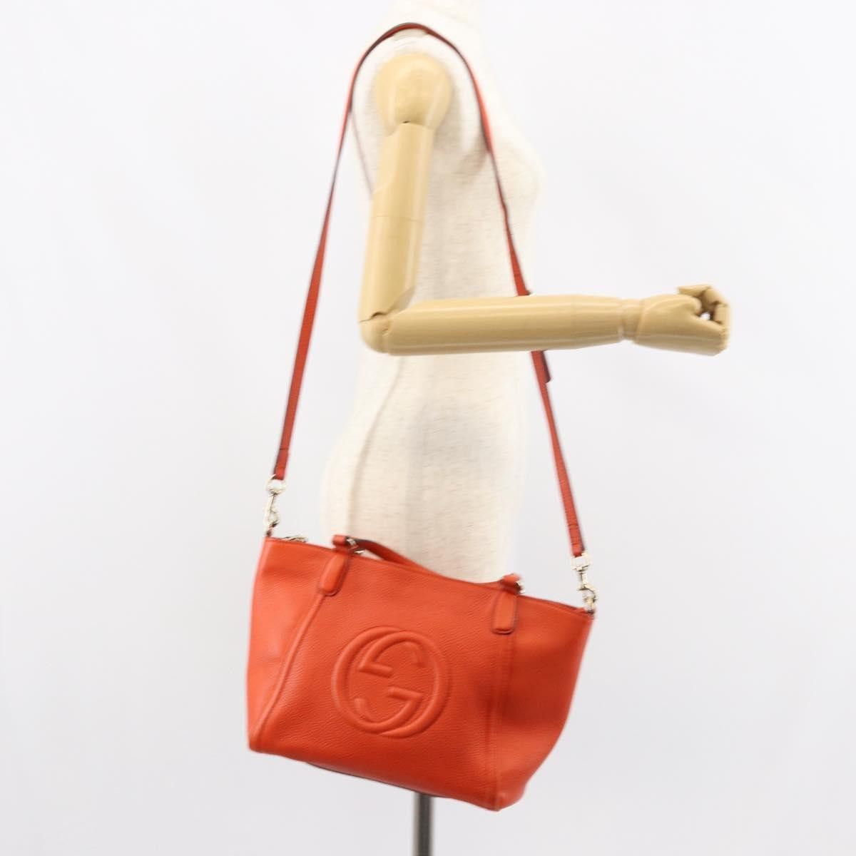 Gucci Gucci Soho Convertible Top Handle Bag Leather Size ONE SIZE - 15 Thumbnail