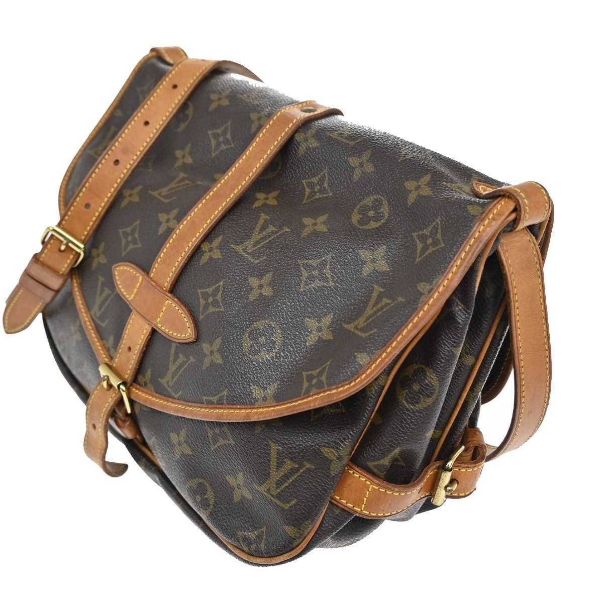 Louis Vuitton Louis Vuitton Saumur Handbag Monogram Canvas Size ONE SIZE - 3 Thumbnail