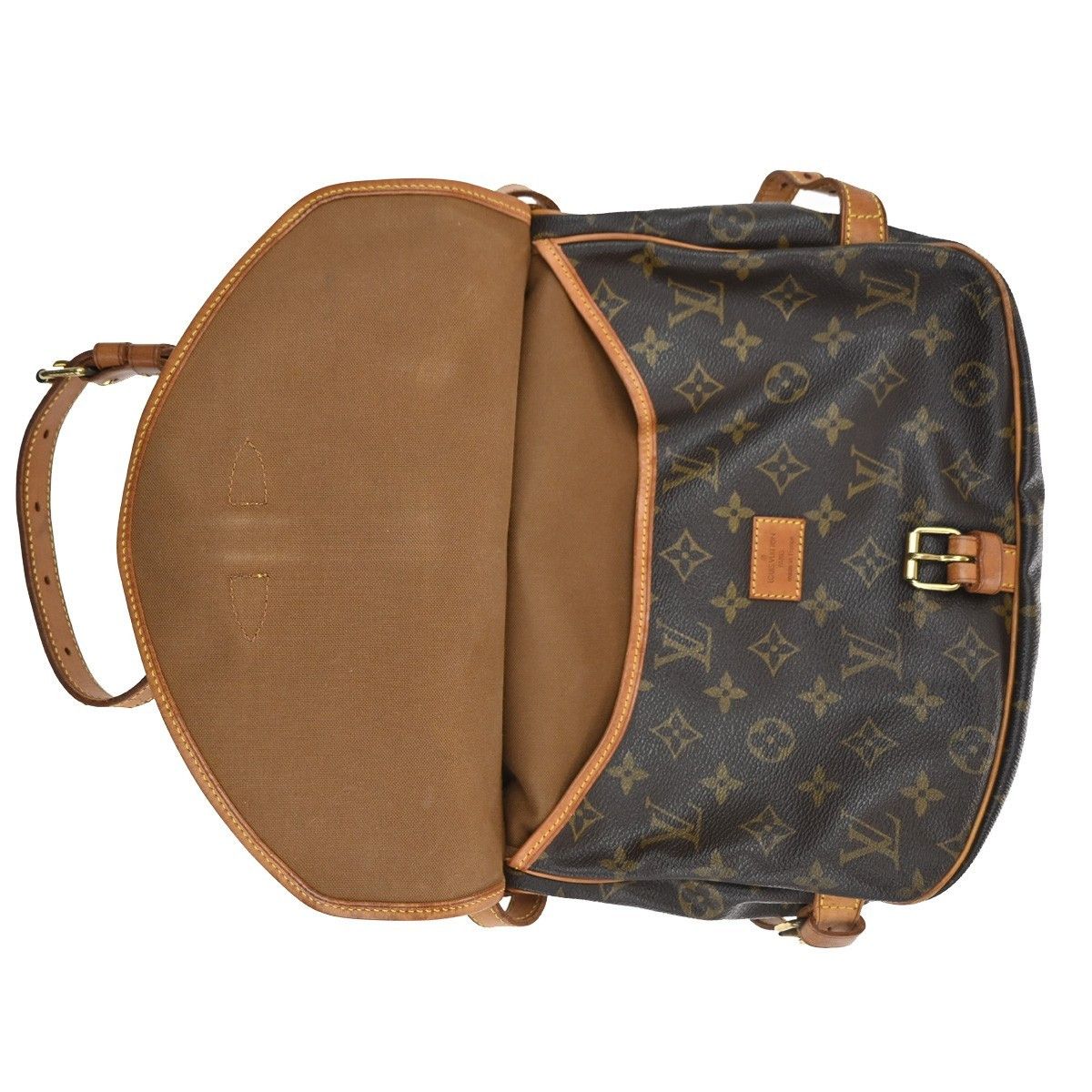 Louis Vuitton Louis Vuitton Saumur Handbag Monogram Canvas Size ONE SIZE - 17 Thumbnail