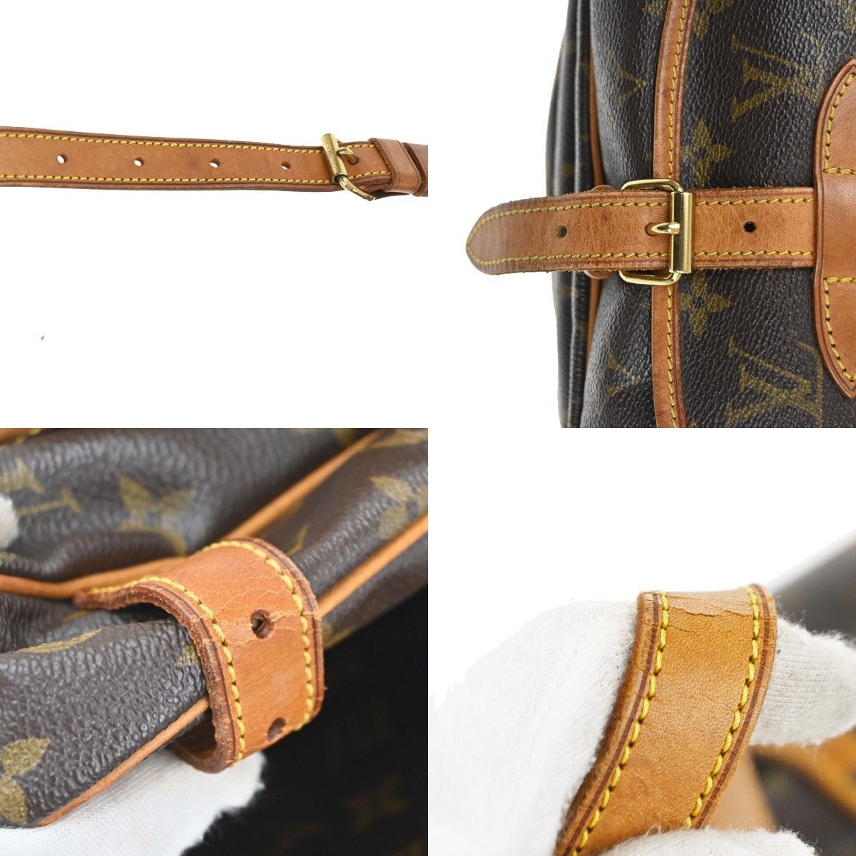 Louis Vuitton Louis Vuitton Saumur Handbag Monogram Canvas Size ONE SIZE - 12 Thumbnail