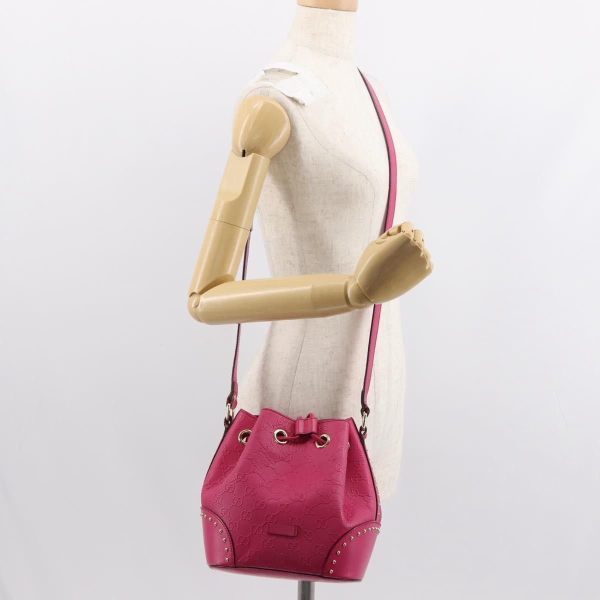 Gucci Gucci Bright Bucket Bag Diamante Leather Size ONE SIZE - 14 Thumbnail