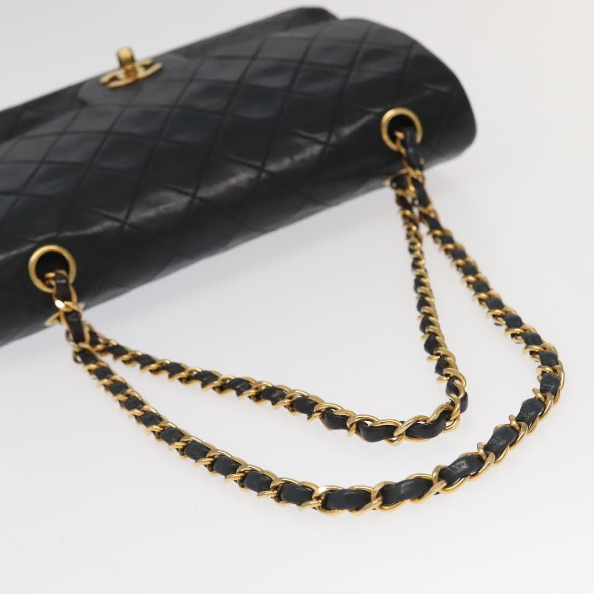 Chanel Chanel Vintage Classic Double Flap Bag Quilted Lambskin Size ONE SIZE - 8 Thumbnail