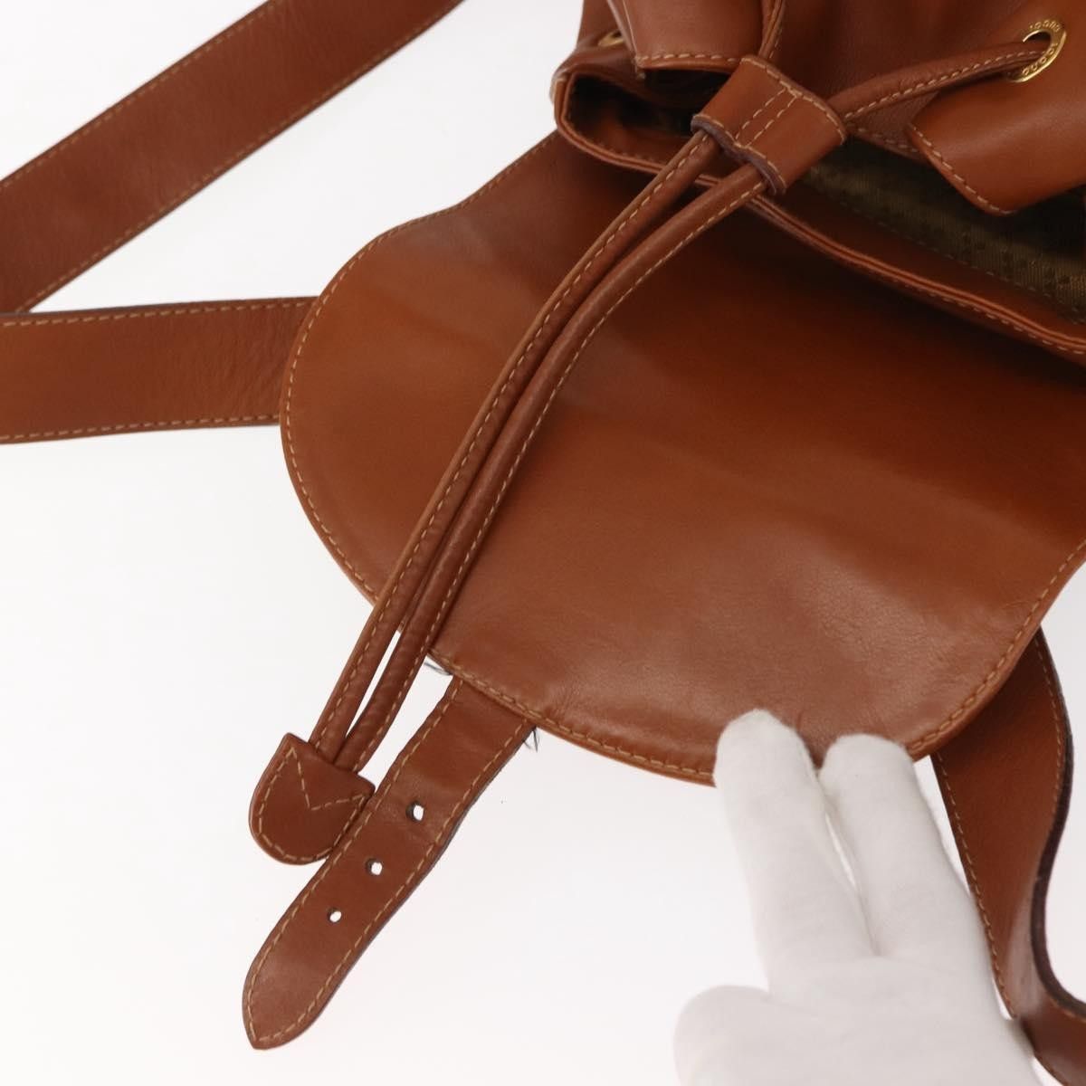 Gucci Gucci Vintage Bamboo Backpack Leather Size ONE SIZE - 22 Thumbnail