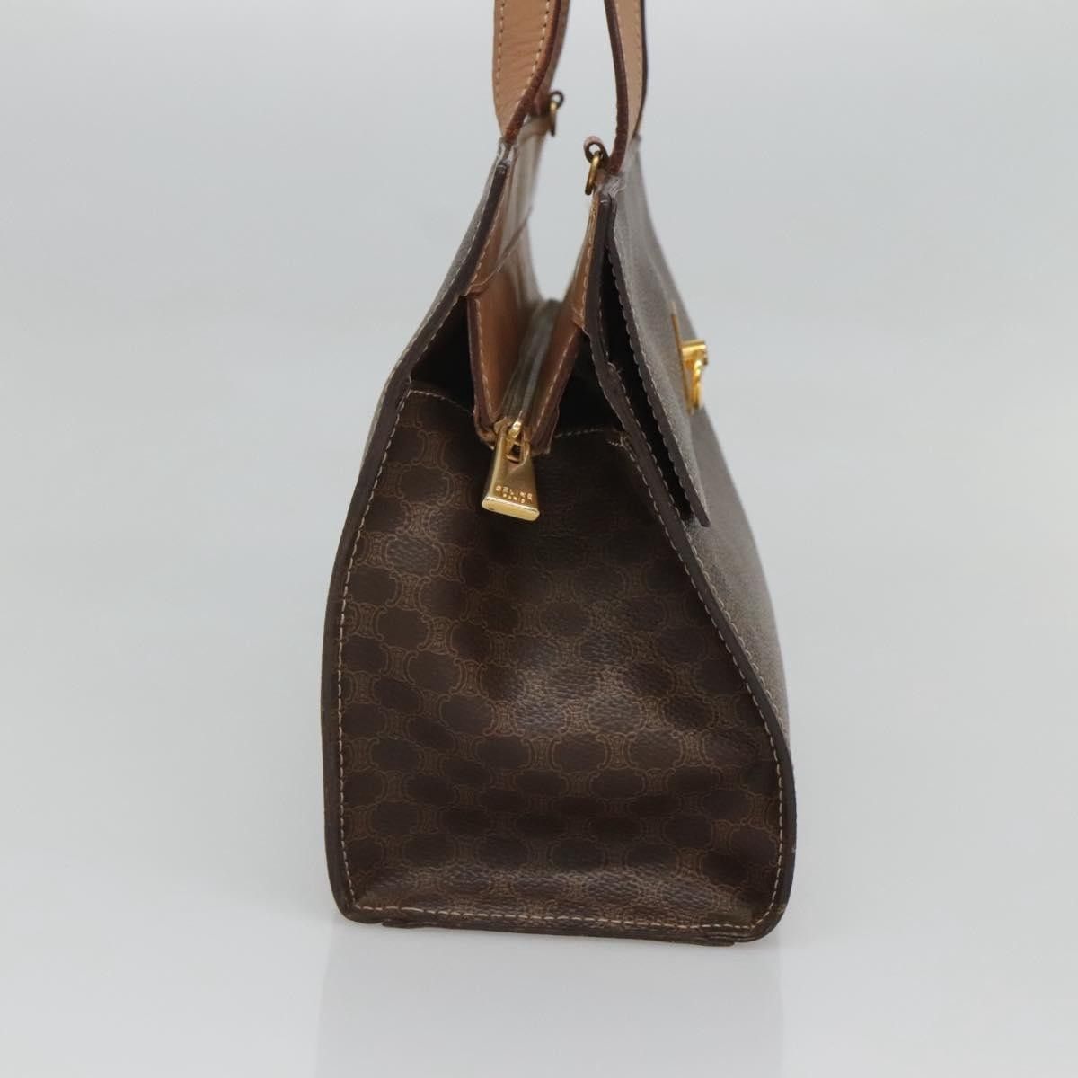 Celine Celine Vintage Macadam Handbag Canvas and Leather Size ONE SIZE - 3 Thumbnail