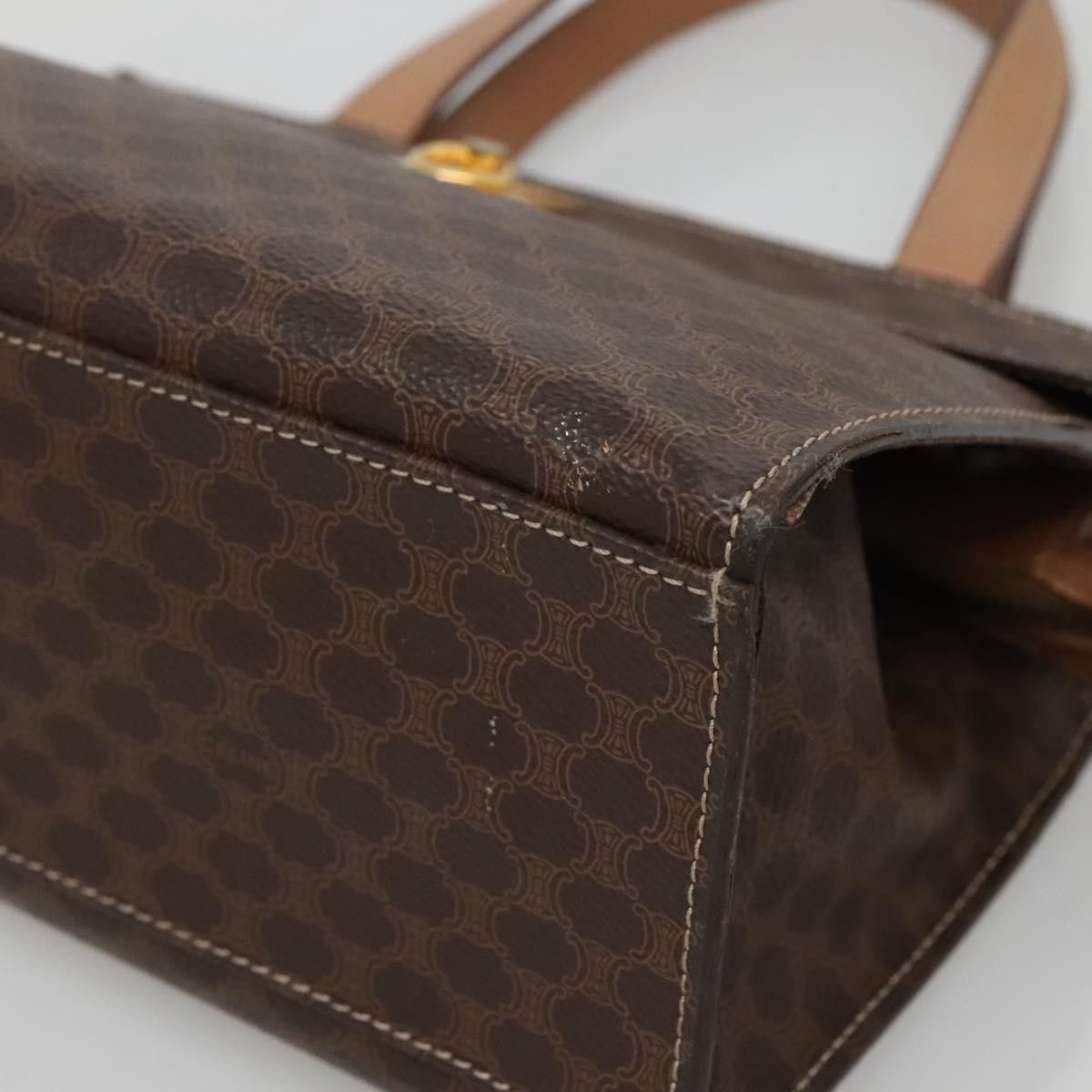 Celine Celine Vintage Macadam Handbag Canvas and Leather Size ONE SIZE - 8 Thumbnail