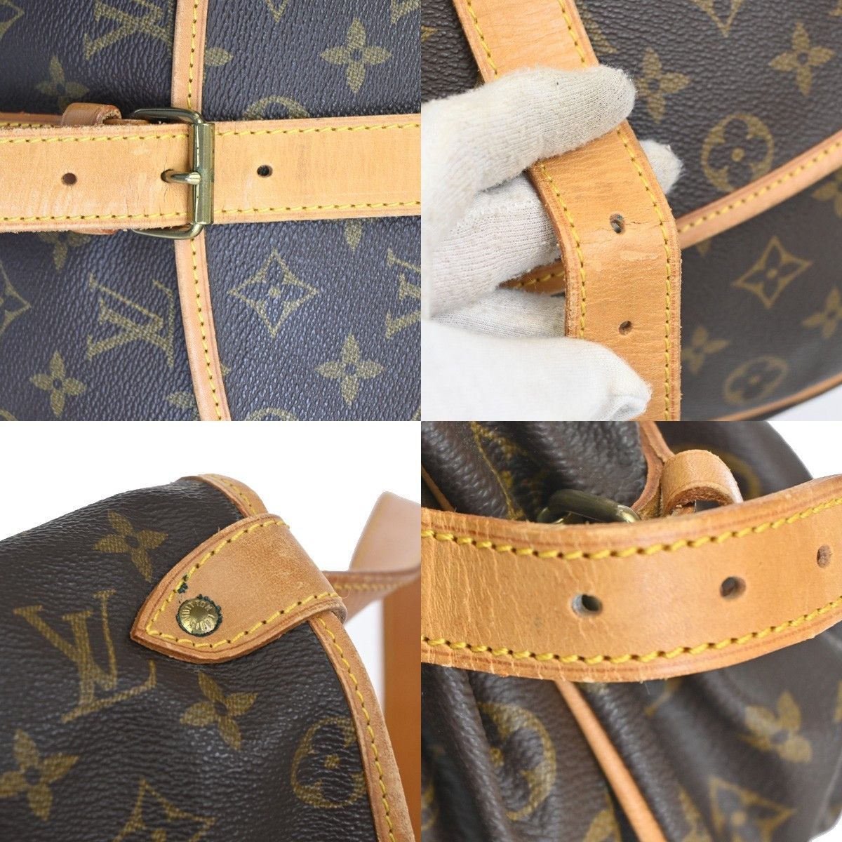 Louis Vuitton Louis Vuitton Saumur Handbag Monogram Canvas Size ONE SIZE - 12 Thumbnail