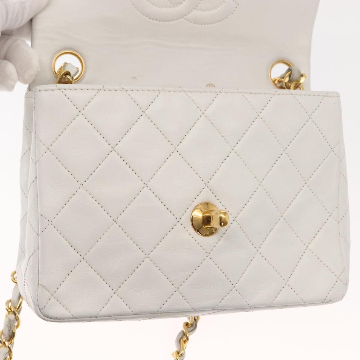Chanel Chanel Vintage Square Classic Single Flap Bag Quilted Lambskin Size ONE SIZE - 17 Thumbnail