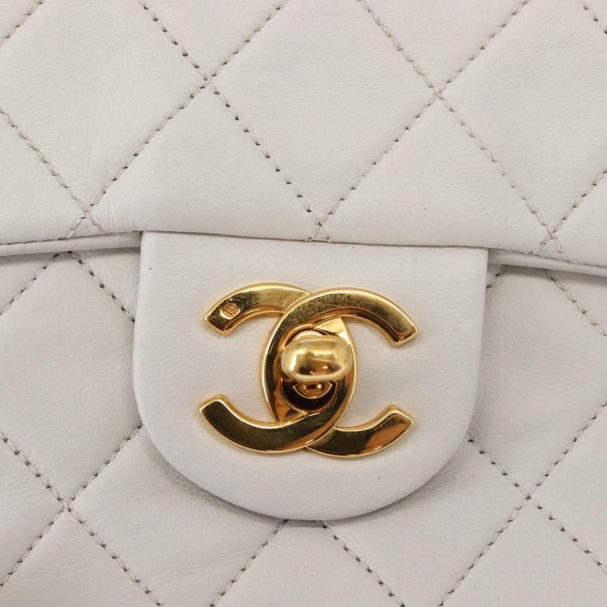Chanel Chanel Vintage Square Classic Single Flap Bag Quilted Lambskin Size ONE SIZE - 14 Thumbnail