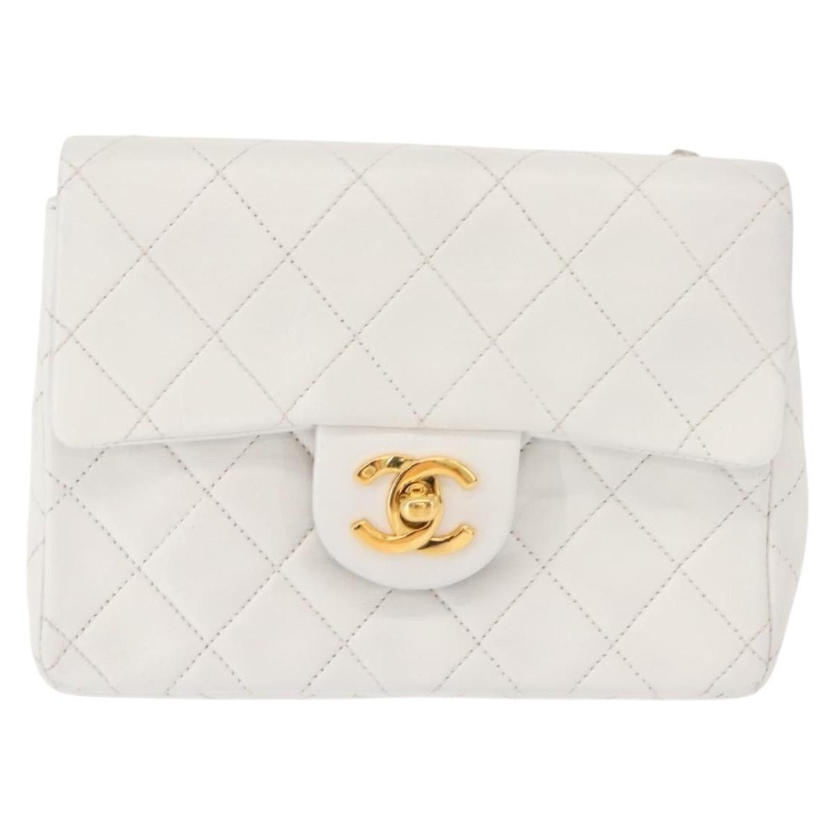 Chanel Chanel Vintage Square Classic Single Flap Bag Quilted Lambskin Size ONE SIZE - 2 Thumbnail