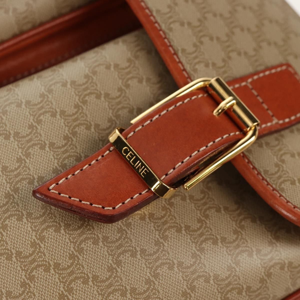Celine Celine Vintage Macadam Handbag Canvas and Leather Size ONE SIZE - 20 Thumbnail