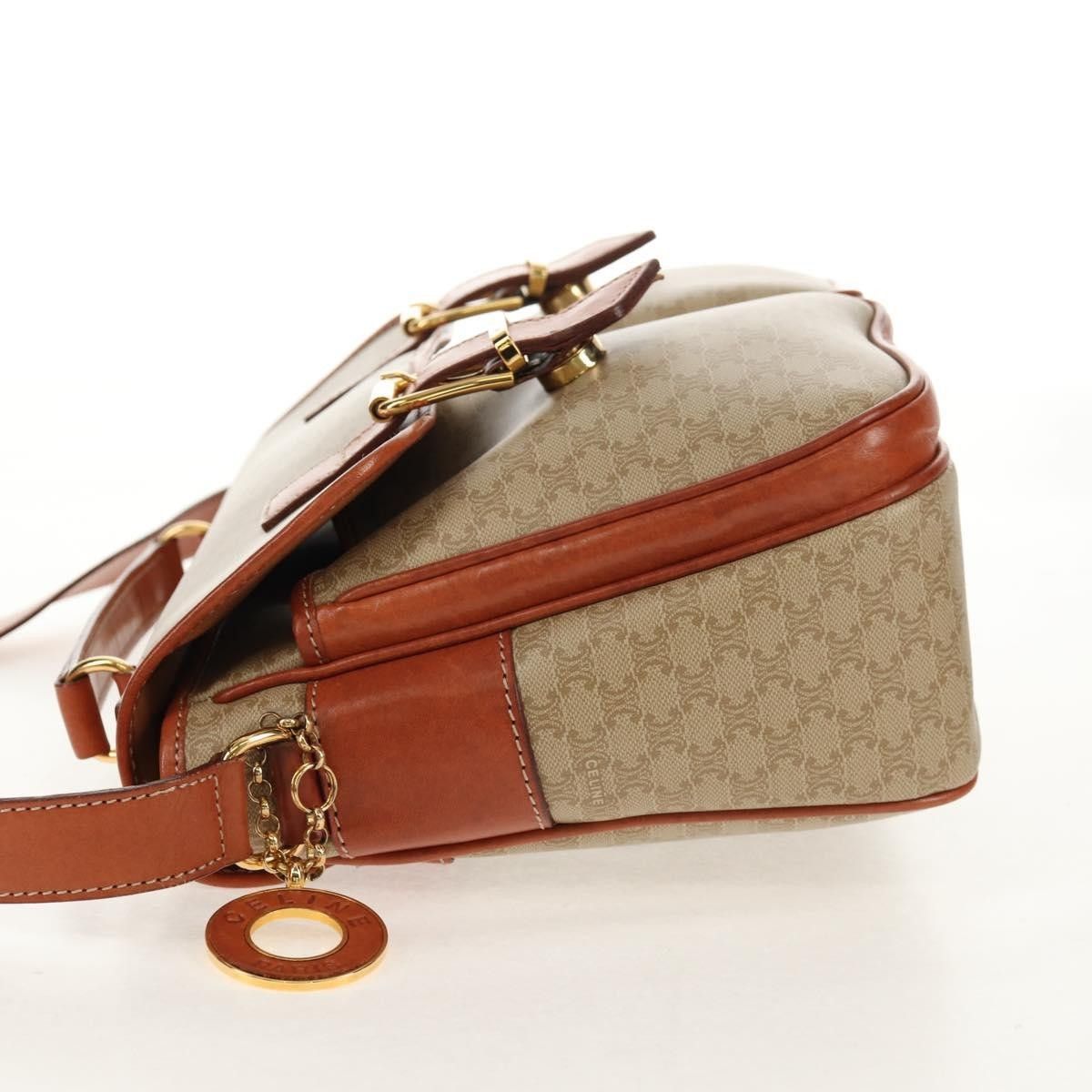 Celine Celine Vintage Macadam Handbag Canvas and Leather Size ONE SIZE - 3 Thumbnail