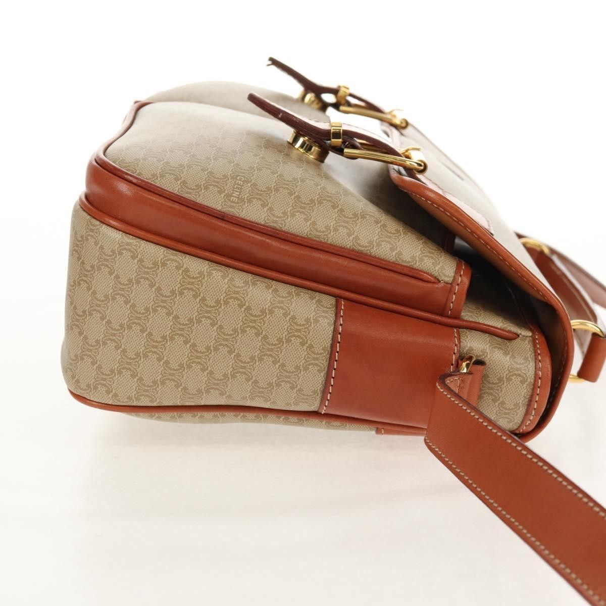 Celine Celine Vintage Macadam Handbag Canvas and Leather Size ONE SIZE - 4 Thumbnail