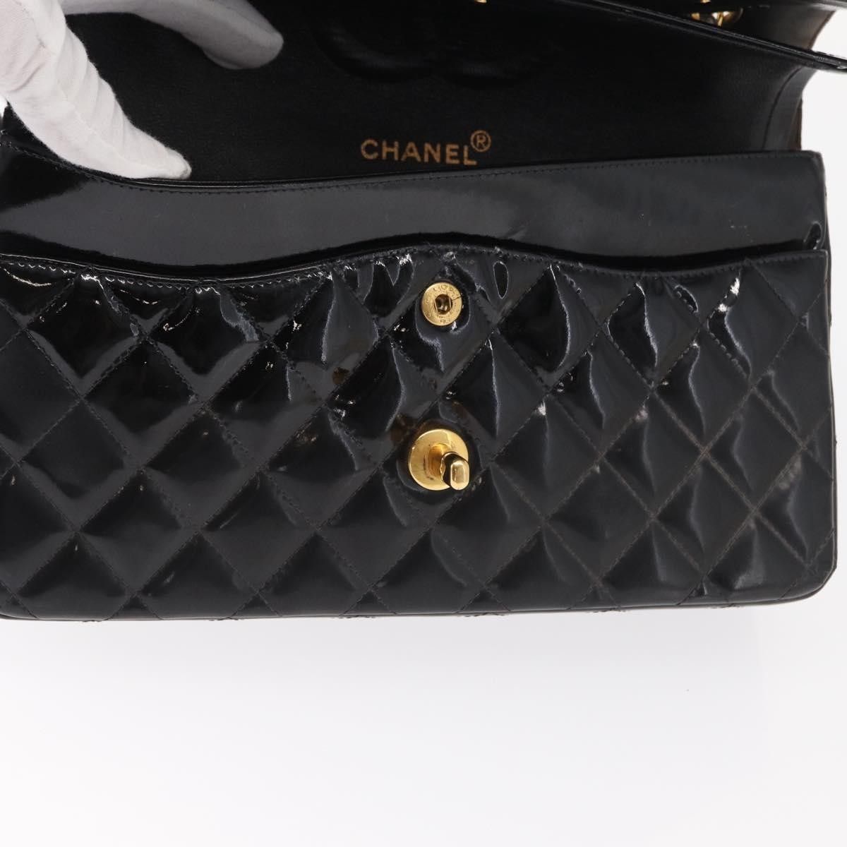 Chanel Chanel Timeless - Classic Double Flap Bag Quilted Patent Size ONE SIZE - 19 Thumbnail