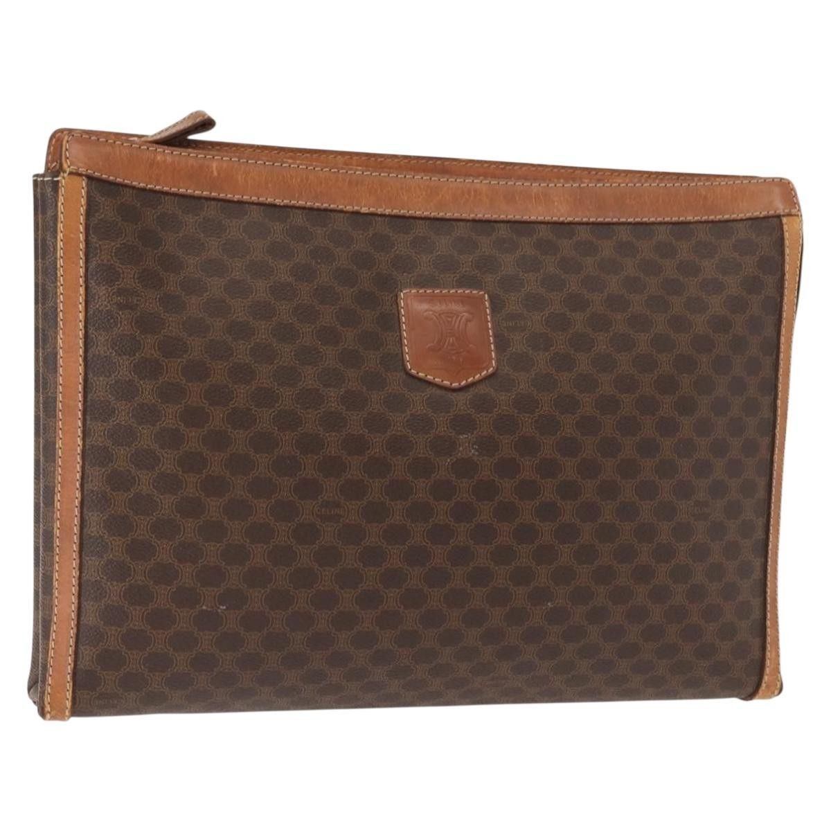 Celine Celine Macadam Pochette Canvas and Leather Size ONE SIZE - 15 Thumbnail