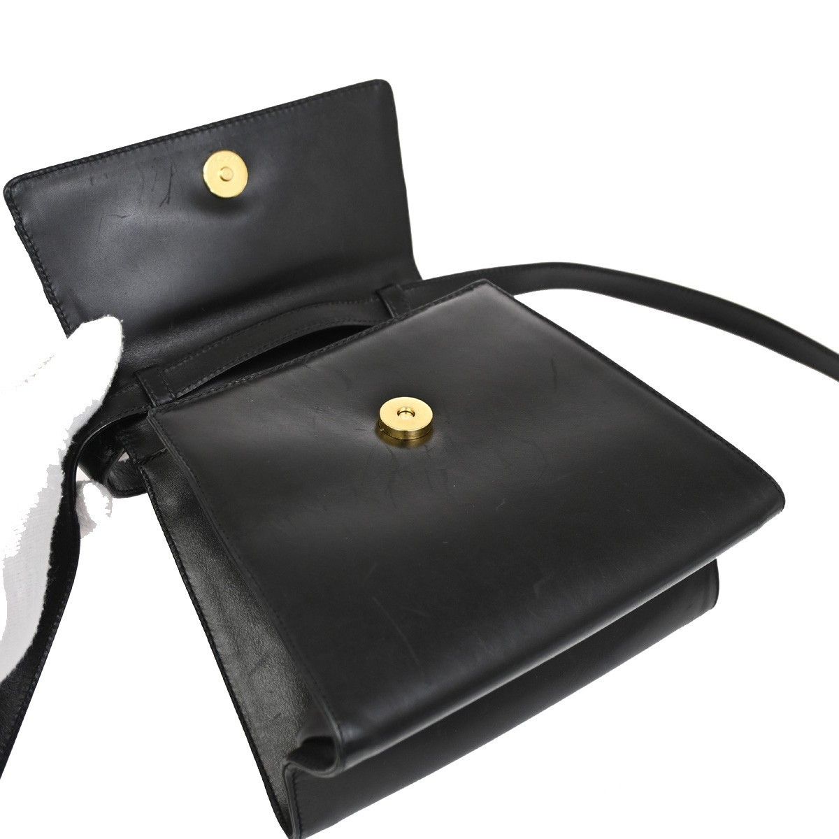 Salvatore Ferragamo Salvatore Ferragamo Vintage Vara Bow Top Handle Bag Leather Size ONE SIZE - 14 Thumbnail