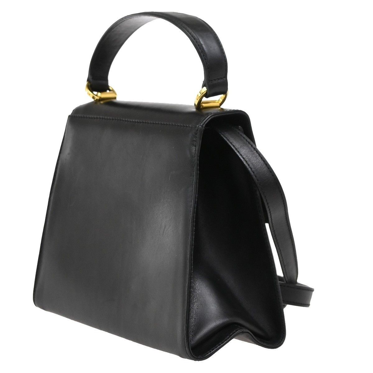 Salvatore Ferragamo Salvatore Ferragamo Vintage Vara Bow Top Handle Bag Leather Size ONE SIZE - 4 Thumbnail