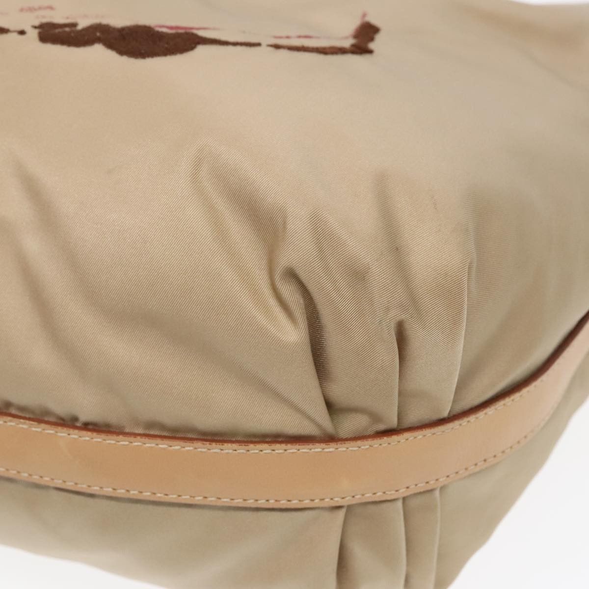 Prada Prada Vintage Logo Zip Hobo Tessuto with Leather Size ONE SIZE - 17 Thumbnail