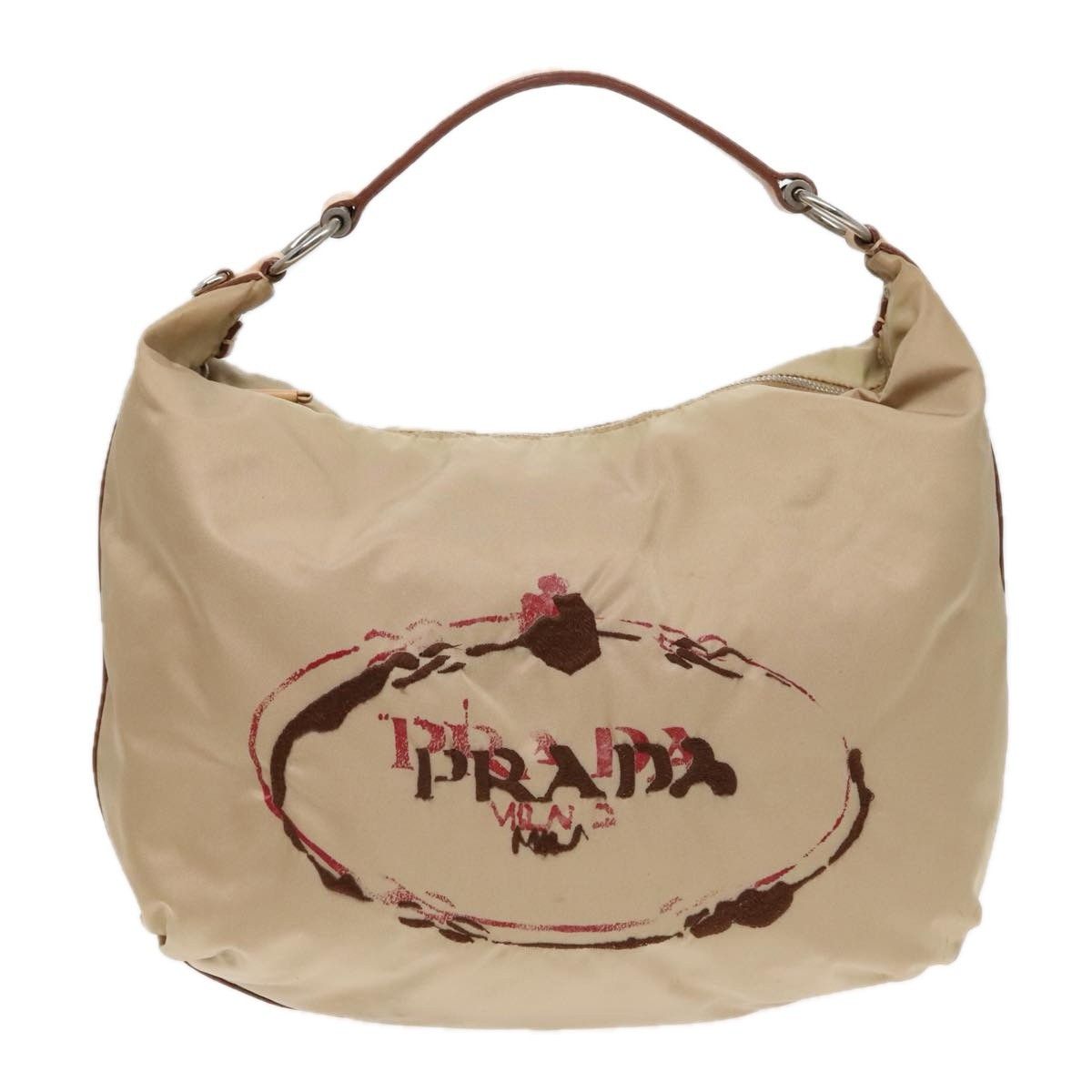 Prada Prada Vintage Logo Zip Hobo Tessuto with Leather Size ONE SIZE - 18 Thumbnail