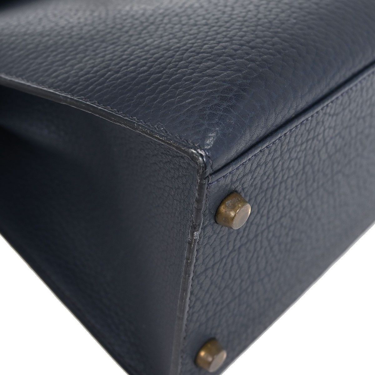 Hermes Hermes Kelly Handbag Blue Ardennes with Gold Hardware Size ONE SIZE - 5 Thumbnail