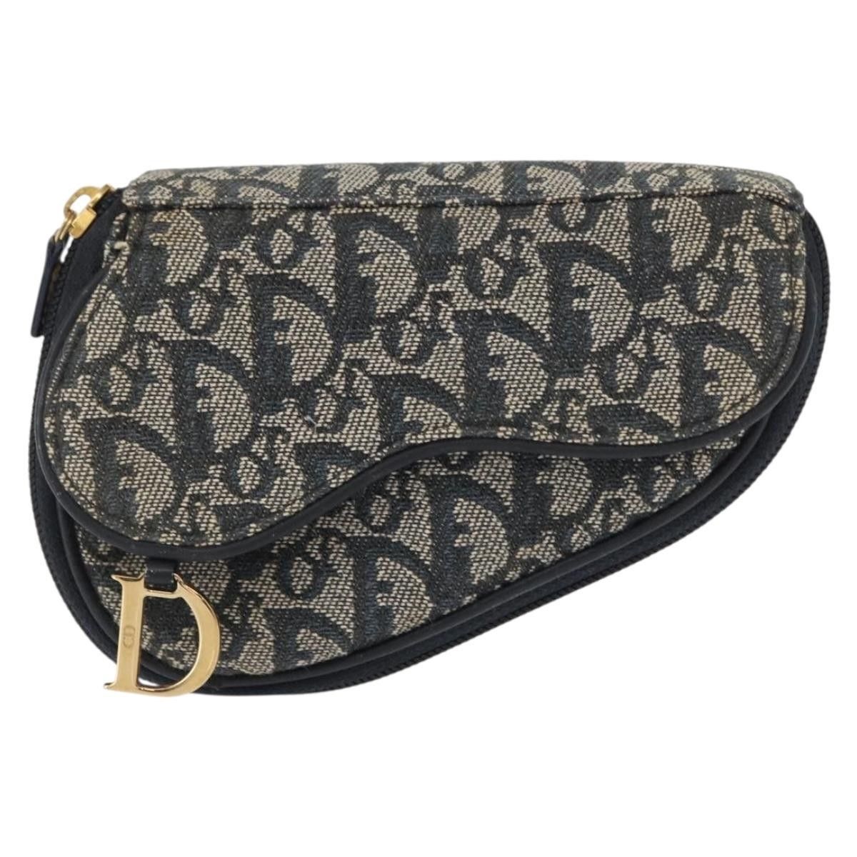 Dior Christian Dior Saddle Zip Pouch Diorissimo Canvas Size ONE SIZE - 18 Thumbnail