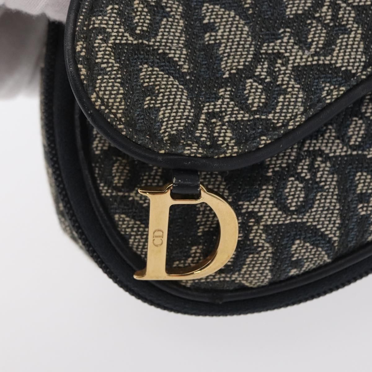 Dior Christian Dior Saddle Zip Pouch Diorissimo Canvas Size ONE SIZE - 11 Thumbnail